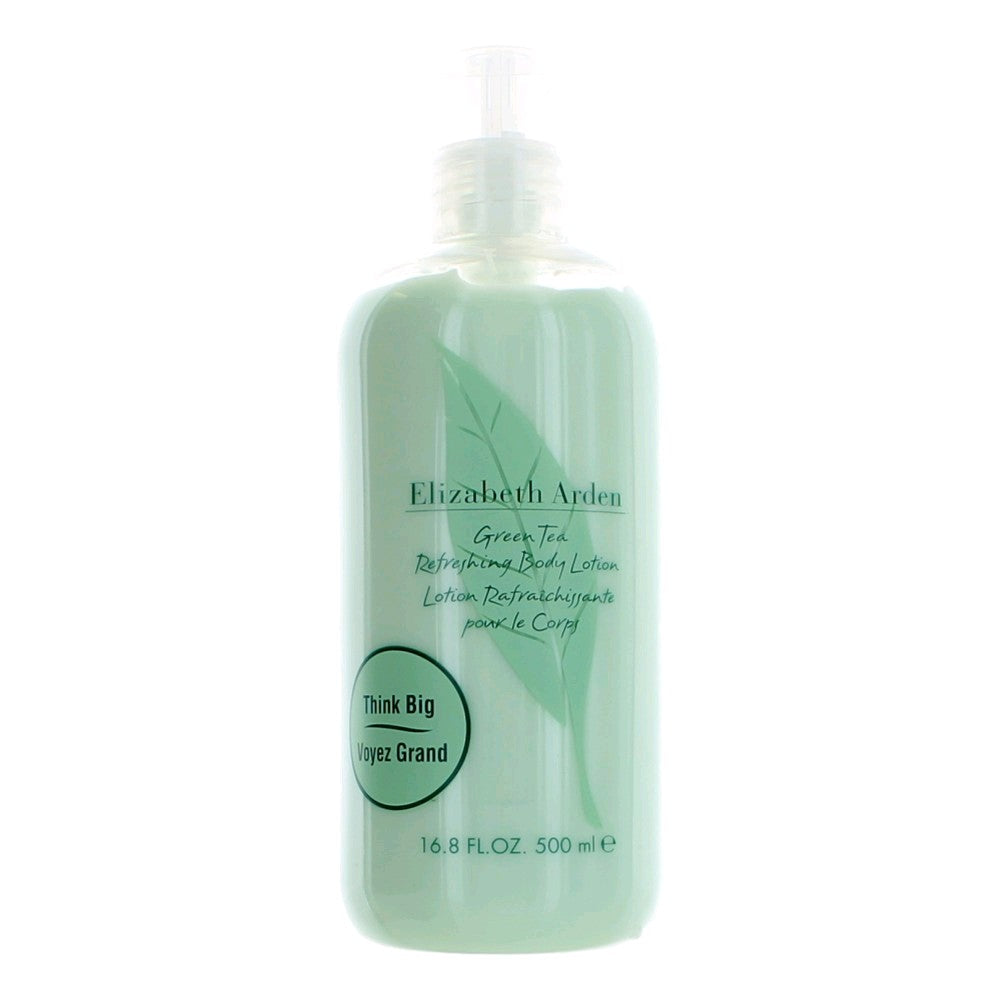 Bottle of Green Tea by Elizabeth Arden, 16.8 oz Refreshing Body Lotion for Women